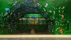 Doorkijk vanaf het zijperron