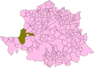 Kaart van Alcántara