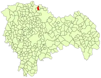 Kaart van Alcolea de las Peñas