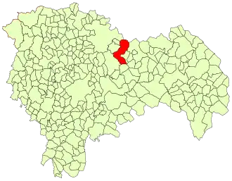 Kaart van Alcolea del Pinar