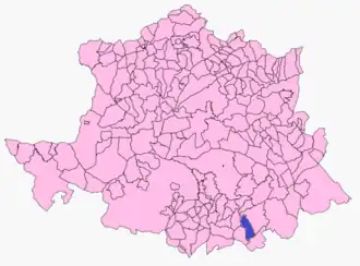 Kaart van Alcollarín