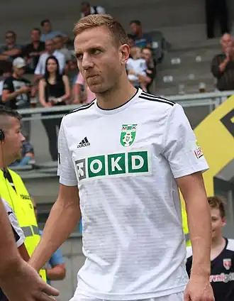Mertelj in 2018 als speler van MFK Karviná