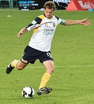 Wilkinson in 2009 als speler van Central Coast Mariners
