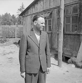 Alex Piorkowski, tijdens zijn arrestatie in Westertimke nabij Bremen.