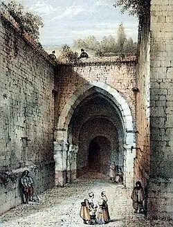 Binnenpoort stadszijde Brusselsepoort (Alexander Schaepkens, ca. 1860)