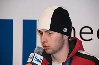 Alexandre Bilodeau, winnaar van de moguls.