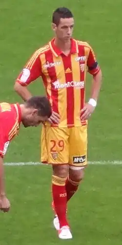 Alexandre Coeff in 2012 als speler van RC Lens