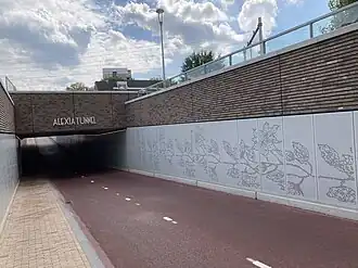 Kunstwerk fietstunnel