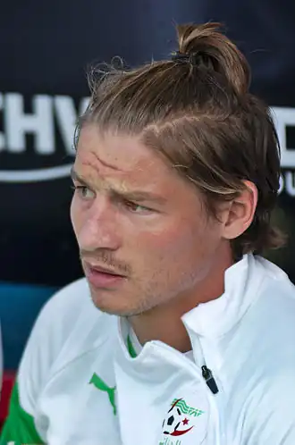 Mostefa in 2014 als speler van Algerije