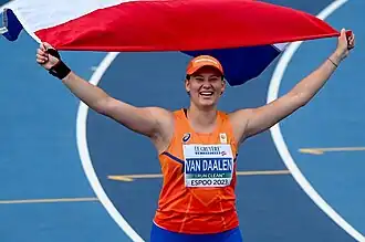 Alida van Daalen op de EK U23 in 2023.