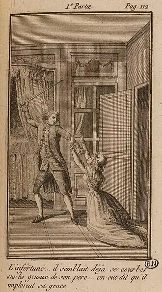 Illustratie uit Aline et Valcour, volume 1, pagina 112