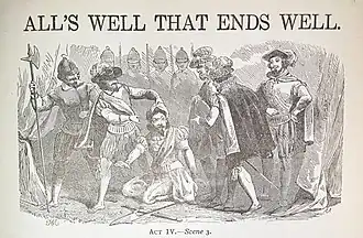 Lithografie uit All's Well That Ends Well