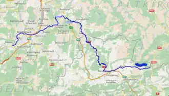 De loop van de Allaine