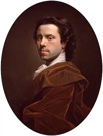 Zelfportret van Allan Ramsay (ca. 1737)