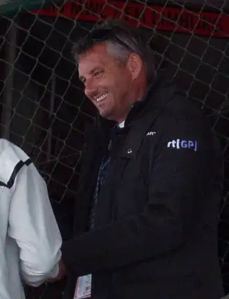 Allard Kalff tijdens de Superleague race op Zolder in juli 2009