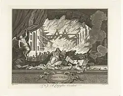 Allegorie op de brand in de Amsterdamse Schouwburg