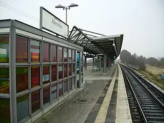 Perron station Allermöhe in 2009