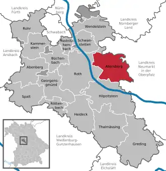 Kaart van Allersberg