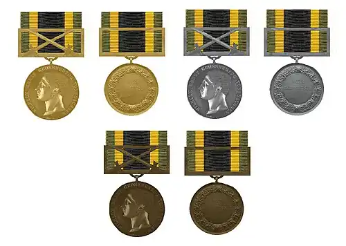 Algemene Eretekens 1902 - 1918 zonder jaartal