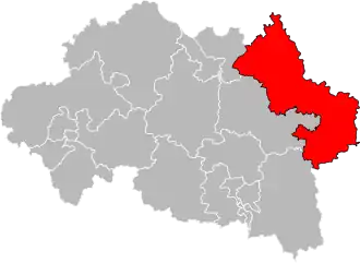 Locatie van het kanton