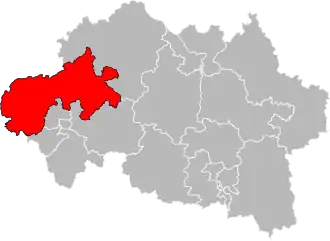 Locatie van het kanton