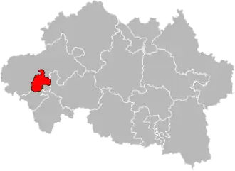 Locatie van het kanton