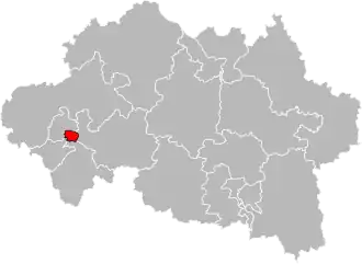 Locatie van het kanton