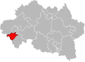 Locatie van het kanton