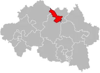 Locatie van het kanton