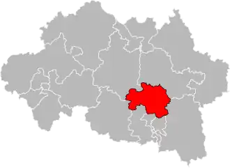 Locatie van het kanton