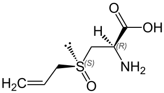 Structuurformule van L-alliine