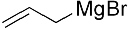 Structuurformule van allylmagnesiumbromide