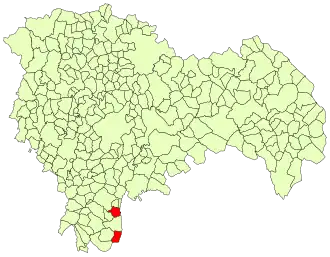 Kaart van Almonacid de Zorita