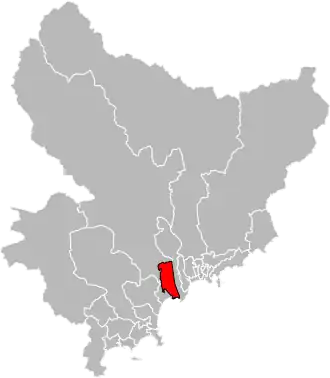 Locatie van het kanton