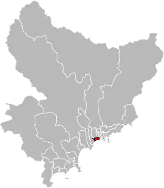 Locatie van het kanton