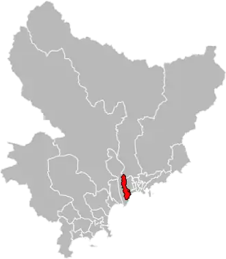 Locatie van het kanton