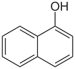 Structuurformule van 1-naftol