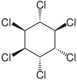 Structuurformule van α-lindaan