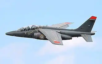 Een Alpha Jet van de Franse luchtmacht