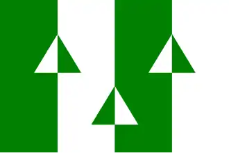 De dorpsvlag van Alphen