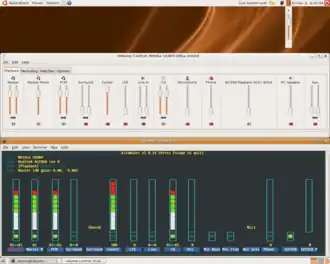 ALSA mixer v1.0.14 op Ubuntu 7.1