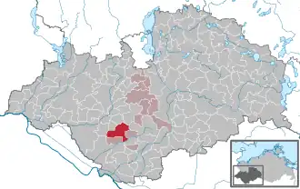 Kaart van Alt Krenzlin