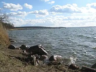Het meer gezien vanaf Alt Schwerin
