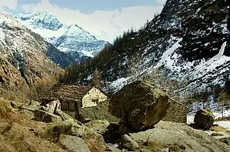 Hoogste deel van het Valsesia