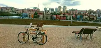 Zicht op de bebouwing van Altza