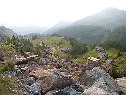 Panorama vanaf het Dondénazbekken