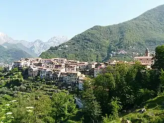 Gezicht op Altagnana