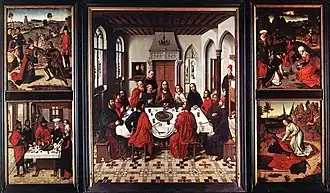 Het altaarstuk geopend