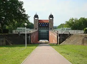 De oude schutsluis (1914)