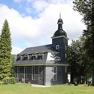 Evangelisch-lutherse kerk in Altenfeld, bouwjaar 1742